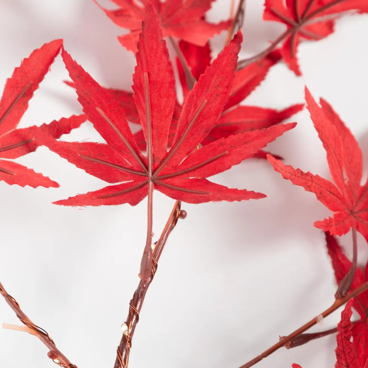 Plow & Hearth Faux Flowers & Plants|Lighted Trees & Garlands>Indoor/Outdoor Lighted Japanese Maple Tree Branches, Set of 2