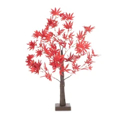 Plow & Hearth Lighted Trees & Garlands>Indoor/Outdoor Lighted Tabletop Japanese Maple Tree with 40 Lights