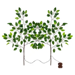 Plow & Hearth Faux Flowers & Plants|Lighted Trees & Garlands>Indoor/Outdoor Micro LED Lighted Ficus Branches