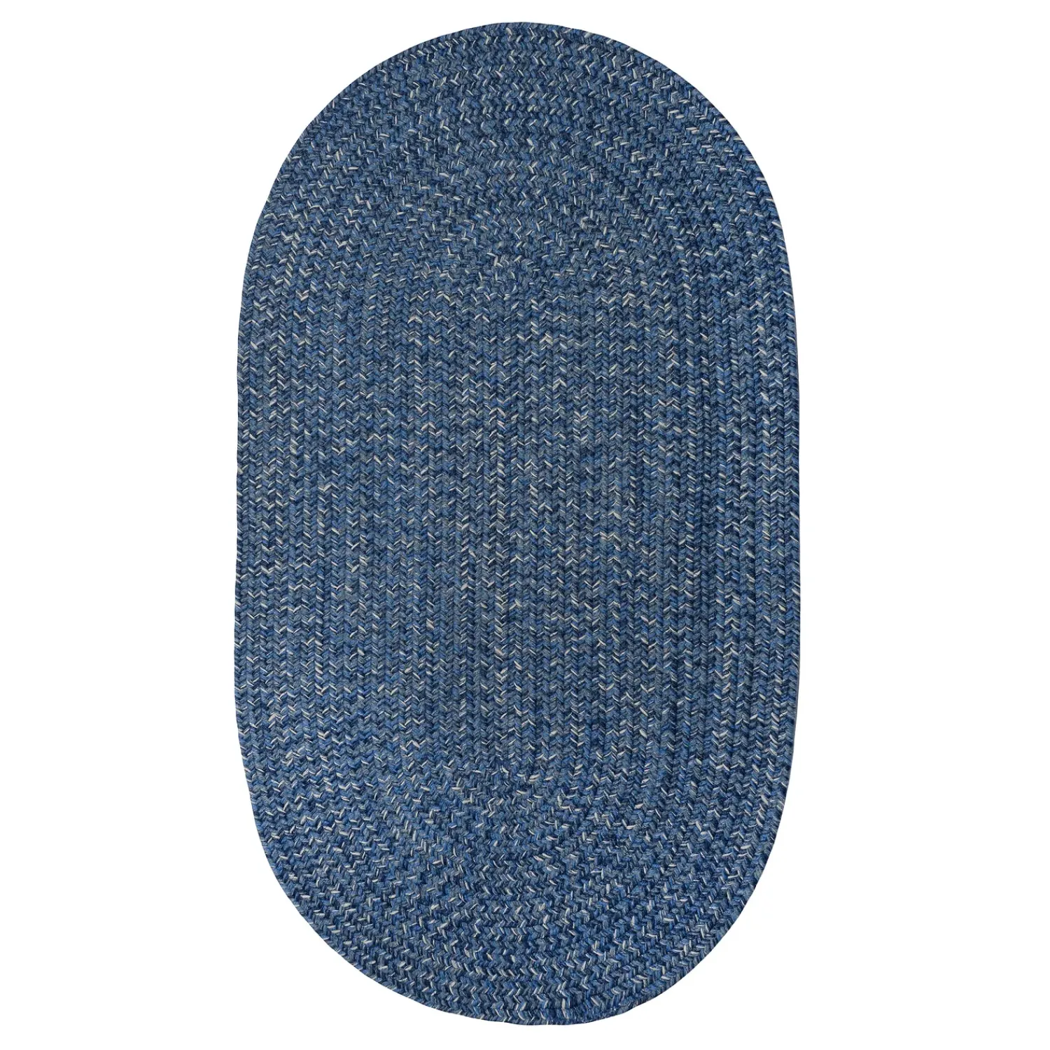 Plow & Hearth Area Rugs>Indoor/Outdoor Oval Pine Creek Braided Polypropylene Rug, 2'7" x 9' Runner