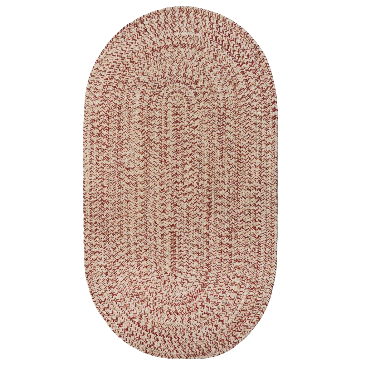 Plow & Hearth Area Rugs>Indoor/Outdoor Oval Pine Creek Braided Polypropylene Rug, 2'7" x 9' Runner