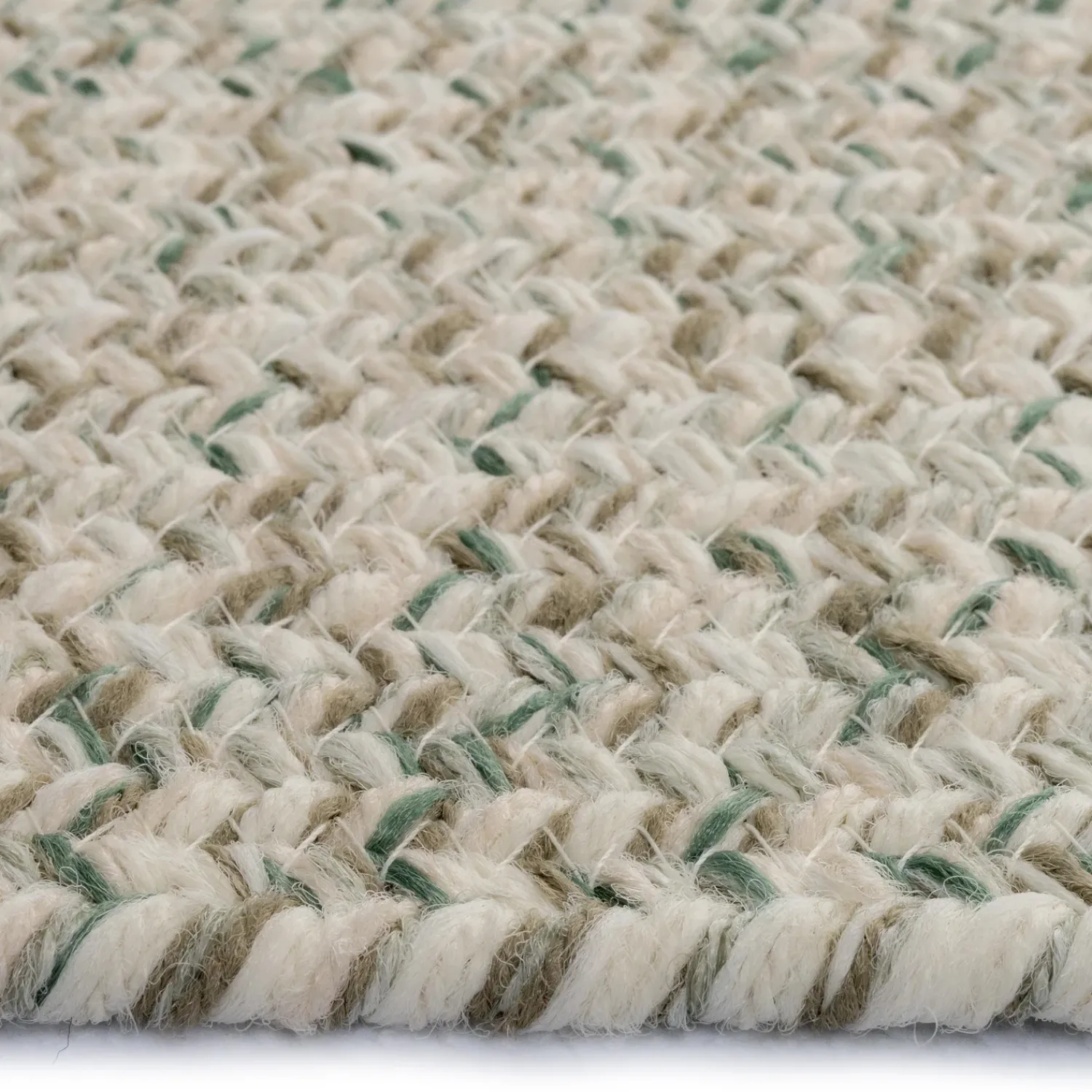 Plow & Hearth Area Rugs>Indoor/Outdoor Oval Pine Creek Braided Polypropylene Rug, 2'7" x 9' Runner