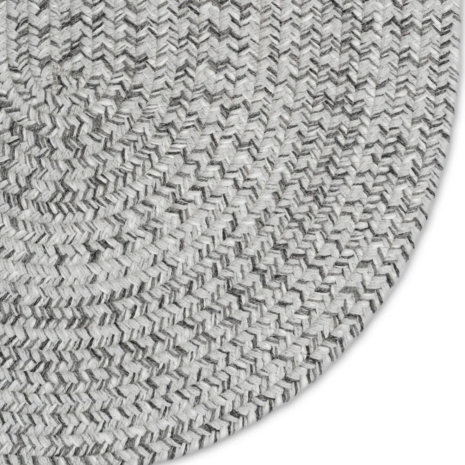 Plow & Hearth Area Rugs>Indoor/Outdoor Oval Pine Creek Braided Polypropylene Rug, 2'7" x 9' Runner