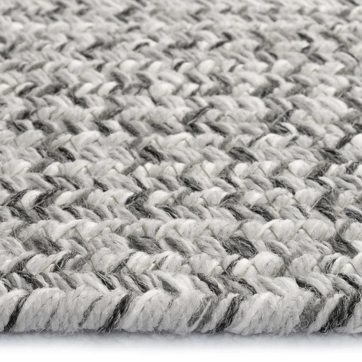 Plow & Hearth Area Rugs>Indoor/Outdoor Oval Pine Creek Braided Polypropylene Rug, 2'7" x 9' Runner