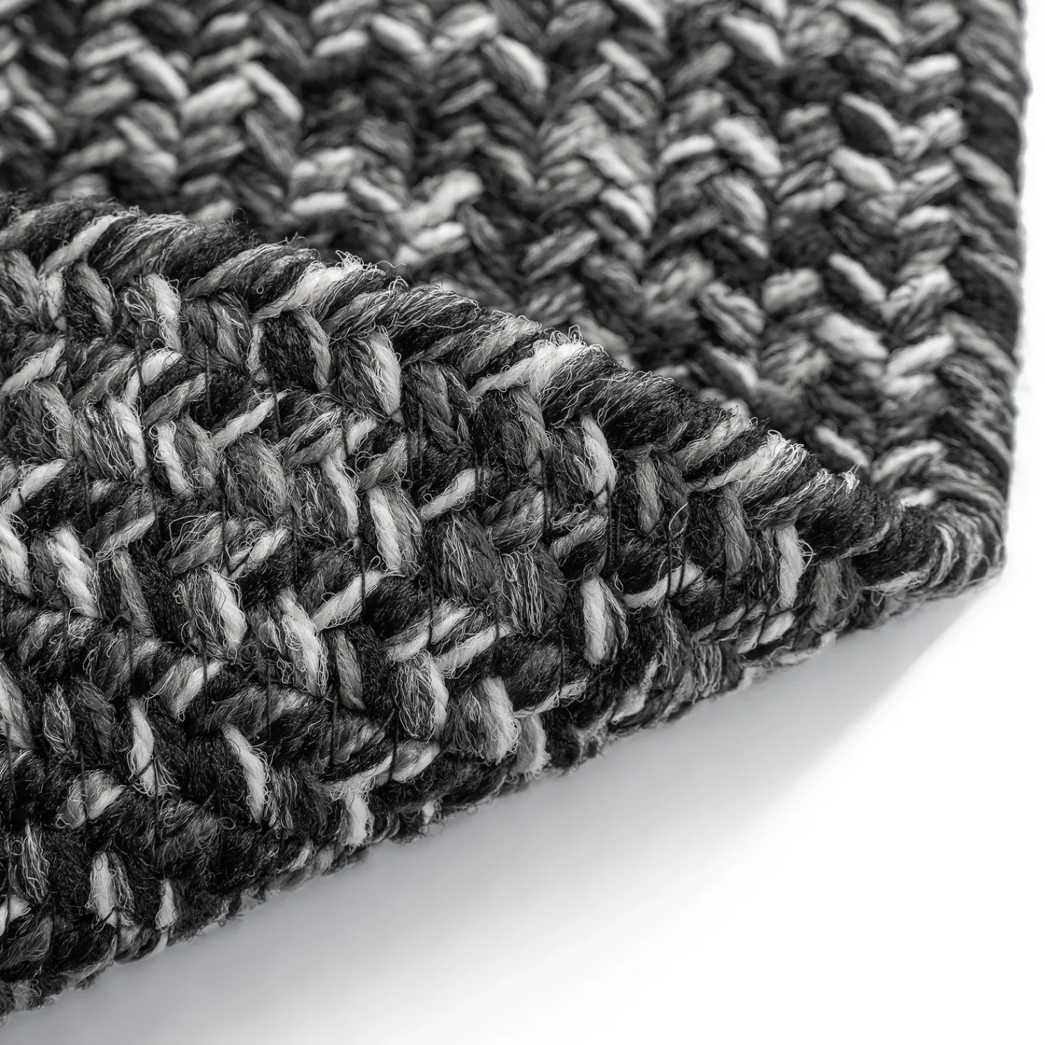 Plow & Hearth Area Rugs>Indoor/Outdoor Oval Pine Creek Braided Polypropylene Rug, 2'7" x 9' Runner