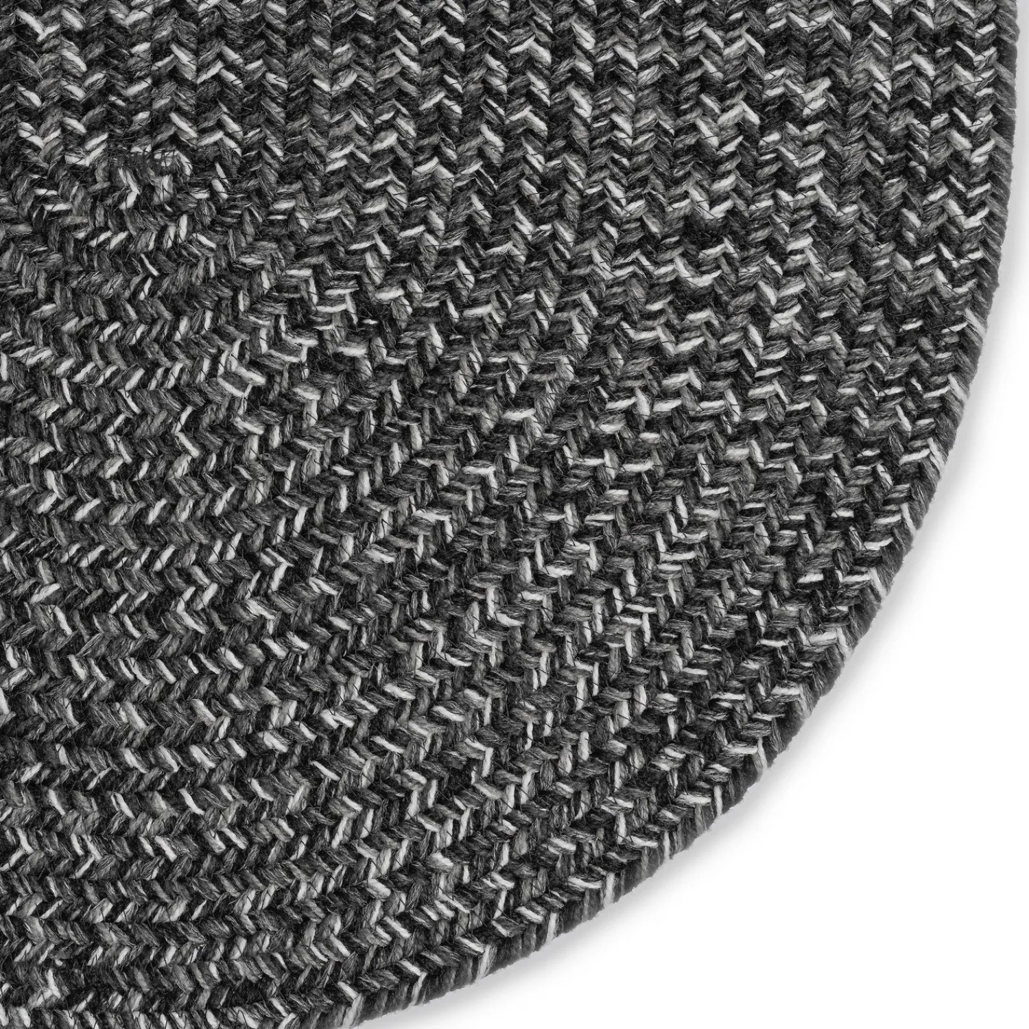 Plow & Hearth Area Rugs>Indoor/Outdoor Oval Pine Creek Braided Polypropylene Rug, 2'7" x 9' Runner