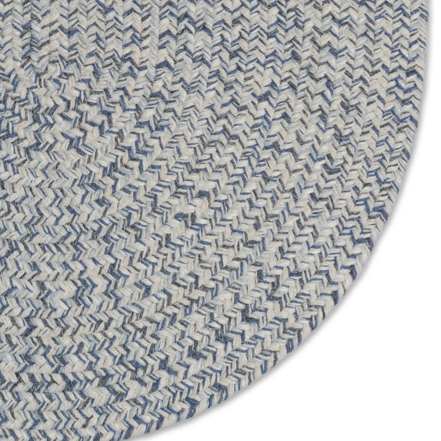 Plow & Hearth Area Rugs>Indoor/Outdoor Oval Pine Creek Braided Polypropylene Rug, 2'7" x 9' Runner