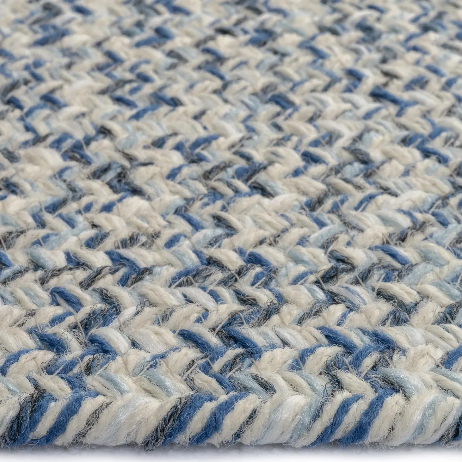 Plow & Hearth Area Rugs>Indoor/Outdoor Oval Pine Creek Braided Polypropylene Rug, 2'7" x 9' Runner