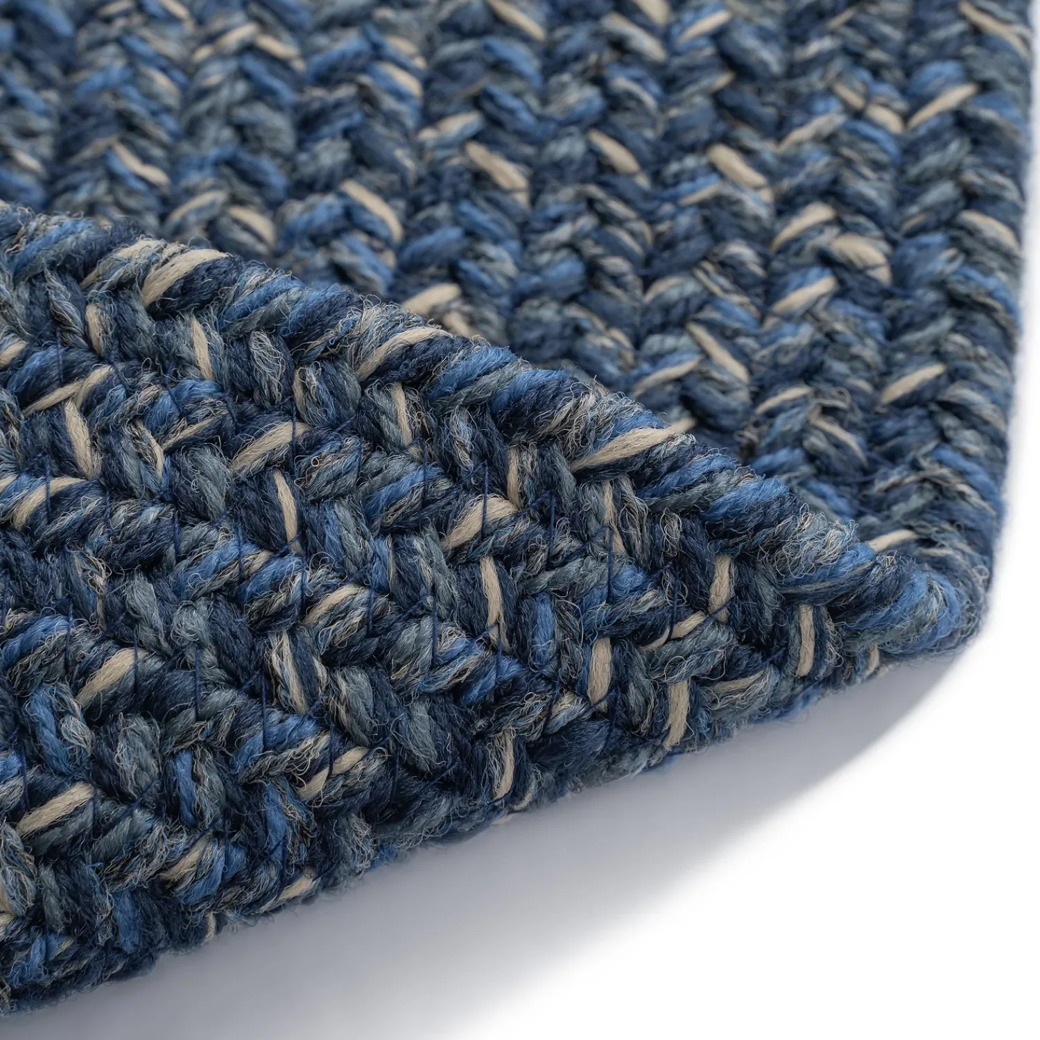 Plow & Hearth Area Rugs>Indoor/Outdoor Oval Pine Creek Braided Polypropylene Rug, 2'7" x 9' Runner