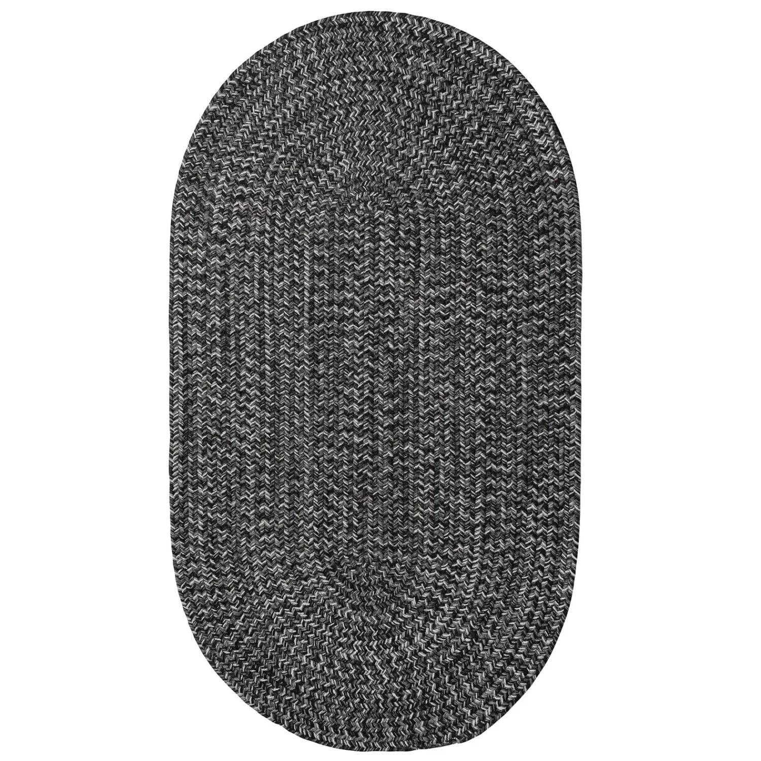 Plow & Hearth Area Rugs>Indoor/Outdoor Oval Pine Creek Braided Polypropylene Rug, 2'7" x 9' Runner