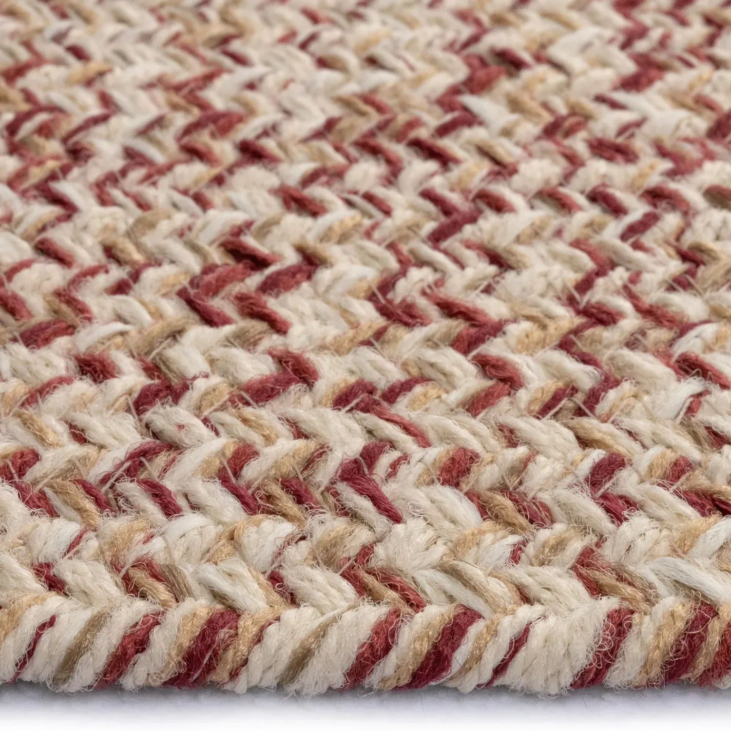 Plow & Hearth Area Rugs>Indoor/Outdoor Oval Pine Creek Braided Polypropylene Rug, 2'7" x 9' Runner