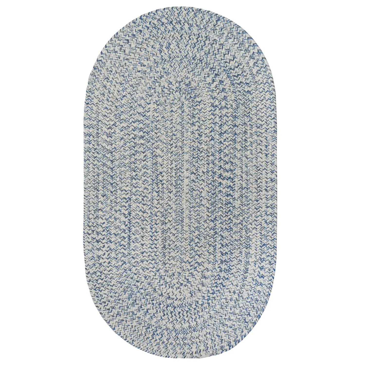 Plow & Hearth Area Rugs>Indoor/Outdoor Oval Pine Creek Braided Polypropylene Rug, 2'7" x 9' Runner