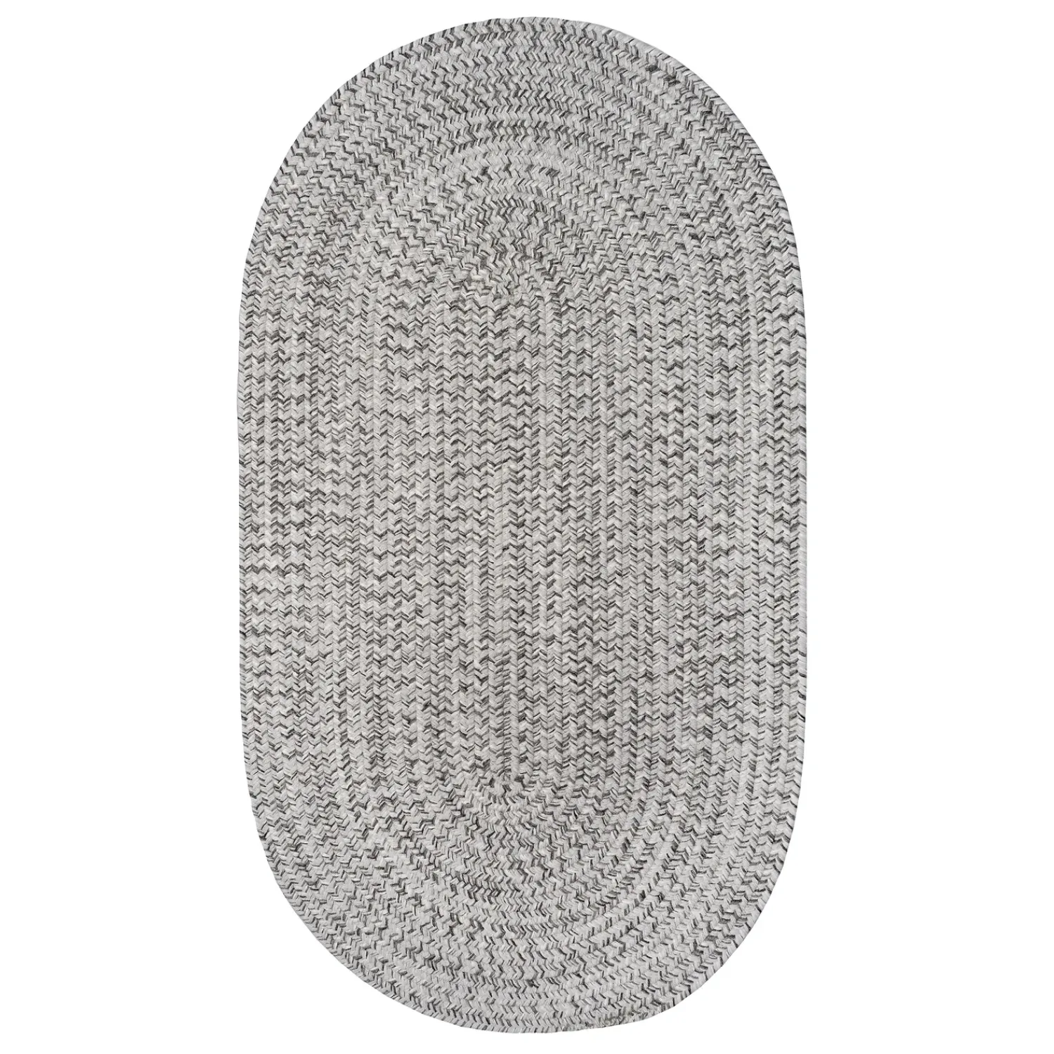 Plow & Hearth Area Rugs>Indoor/Outdoor Oval Pine Creek Braided Polypropylene Rug, 2'7" x 9' Runner