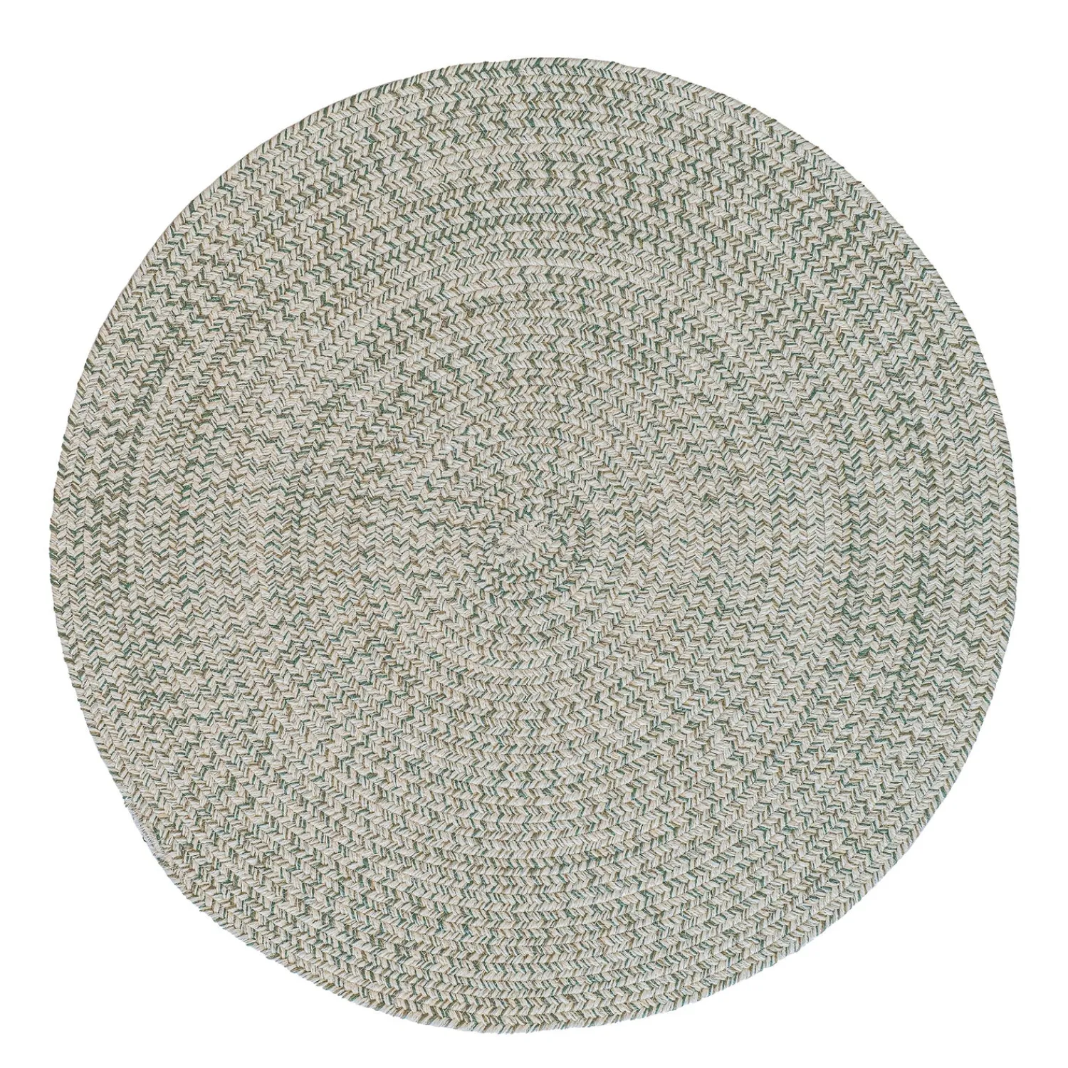 Plow & Hearth Area Rugs>Indoor/Outdoor Oval Pine Creek Braided Polypropylene Rug, 5'6" Round