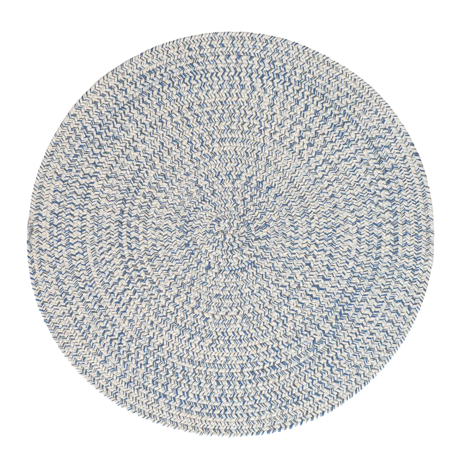 Plow & Hearth Area Rugs>Indoor/Outdoor Oval Pine Creek Braided Polypropylene Rug, 5'6" Round