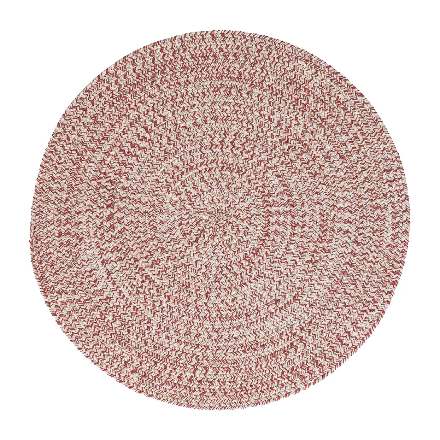 Plow & Hearth Area Rugs>Indoor/Outdoor Oval Pine Creek Braided Polypropylene Rug, 5'6" Round