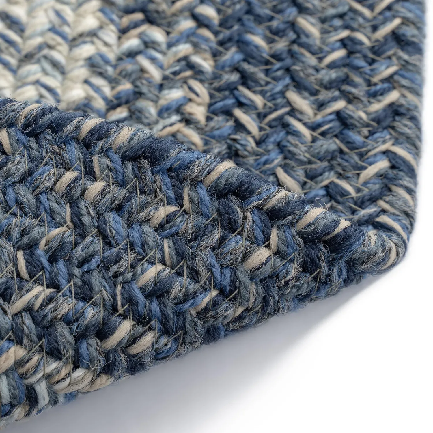 Plow & Hearth Area Rugs>Indoor/Outdoor Oval Woodridge Braided Polypropylene Rug, 2' x 3'