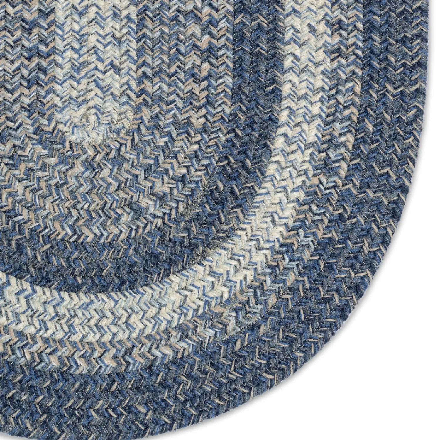 Plow & Hearth Area Rugs>Indoor/Outdoor Oval Woodridge Braided Polypropylene Rug, 2' x 3'