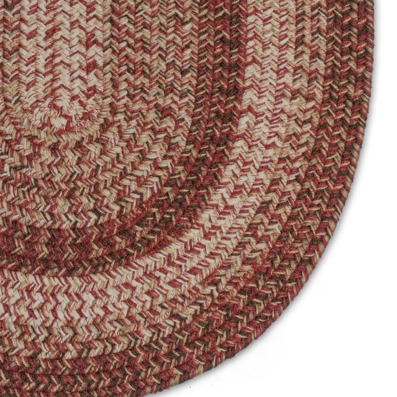 Plow & Hearth Area Rugs>Indoor/Outdoor Oval Woodridge Braided Polypropylene Rug, 2' x 3'