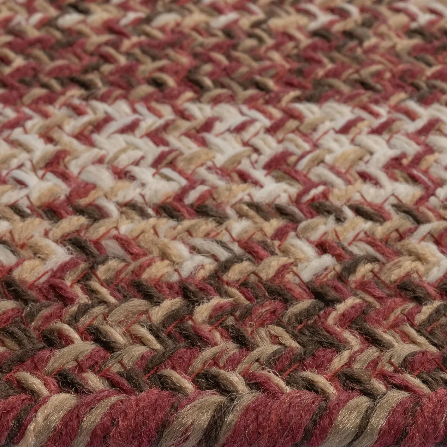 Plow & Hearth Area Rugs>Indoor/Outdoor Oval Woodridge Braided Polypropylene Rug, 2' x 3'