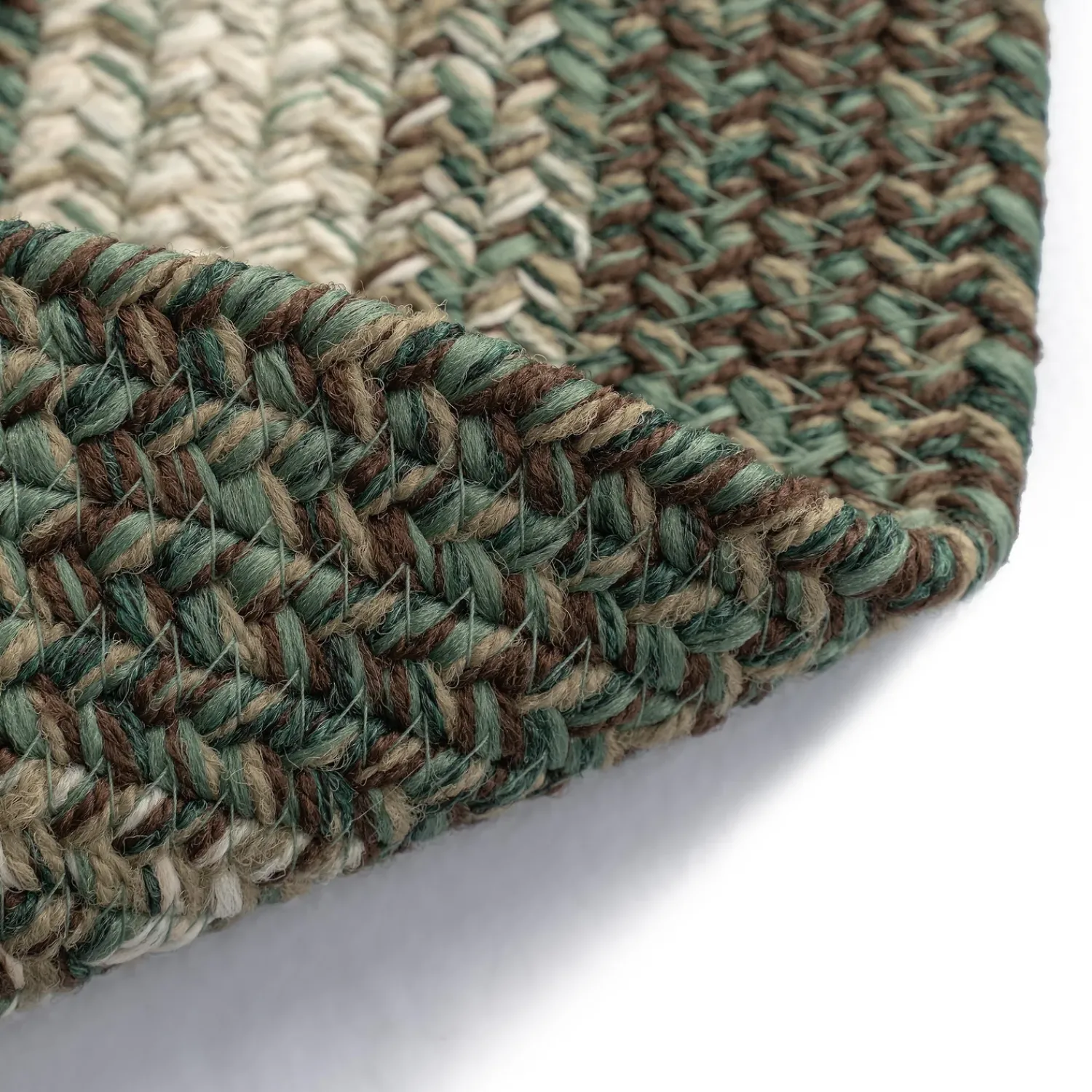 Plow & Hearth Area Rugs>Indoor/Outdoor Oval Woodridge Braided Polypropylene Rug, 2' x 3'