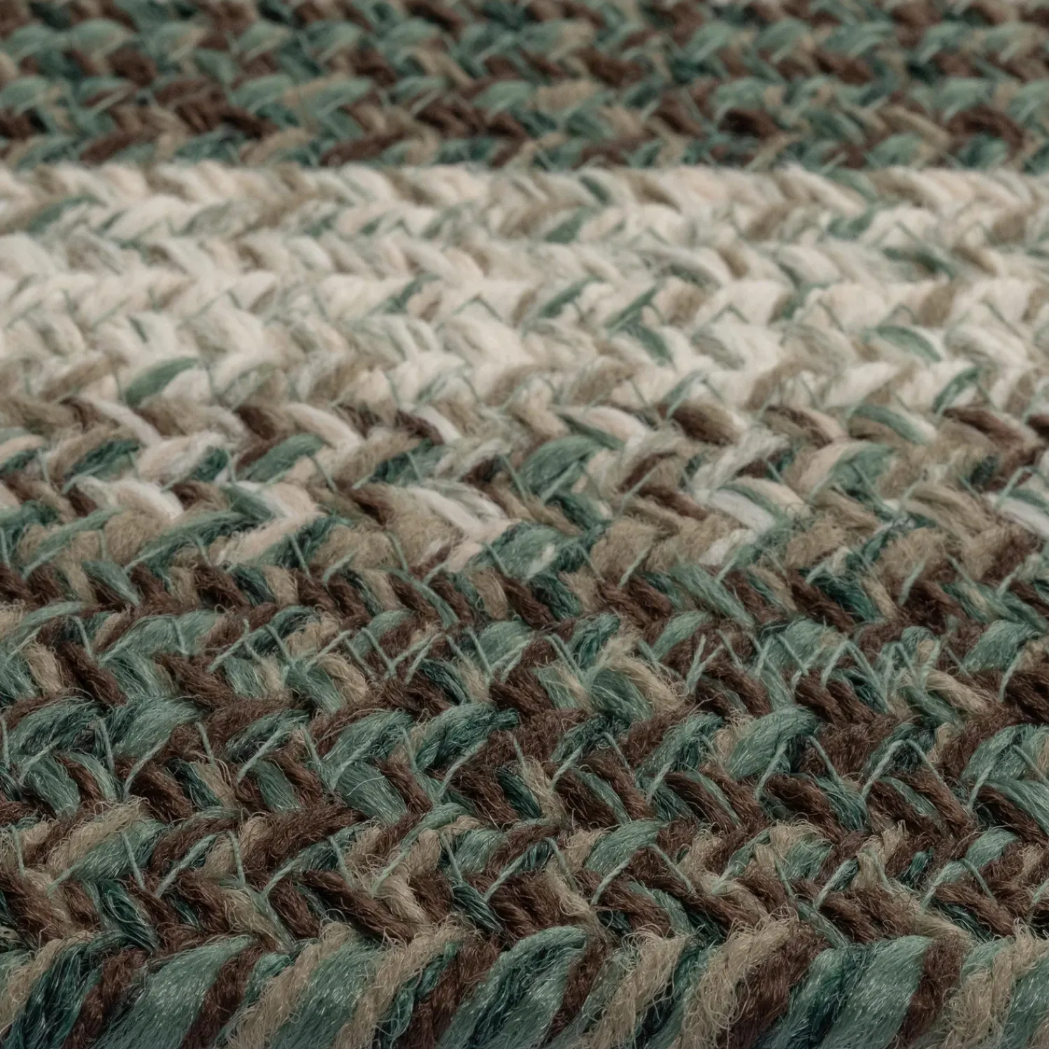 Plow & Hearth Area Rugs>Indoor/Outdoor Oval Woodridge Braided Polypropylene Rug, 2' x 3'