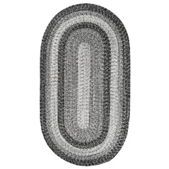 Plow & Hearth Area Rugs>Indoor/Outdoor Oval Woodridge Braided Polypropylene Rug, 3' x 5'