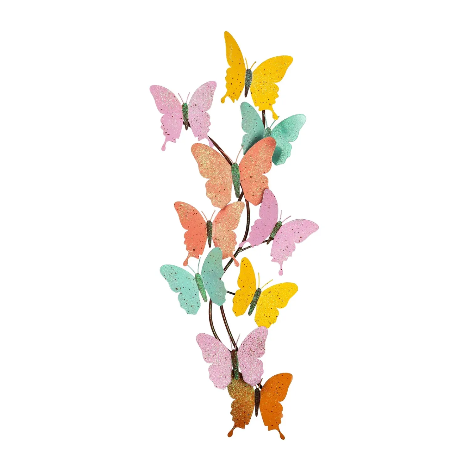 Plow & Hearth Wall Art>Indoor/Outdoor Pastel Butterfly Wall Art