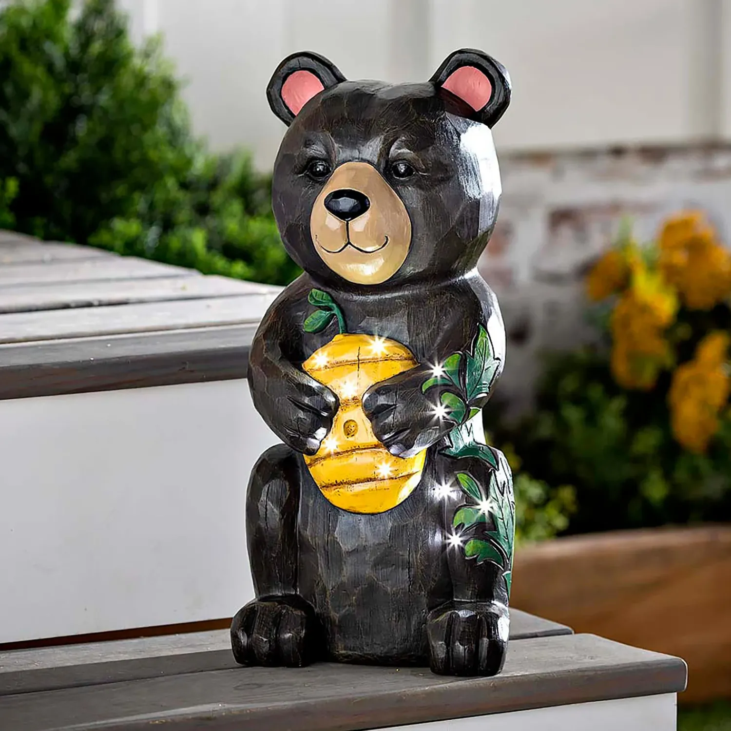 Plow & Hearth Garden Statues>Indoor/Outdoor 18" Illuminated Garden Statue, Bear