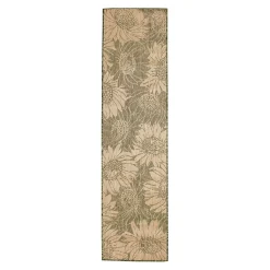 Plow & Hearth Runners>Indoor/Outdoor Sunflower Rug, 23" x 7'6" Runner