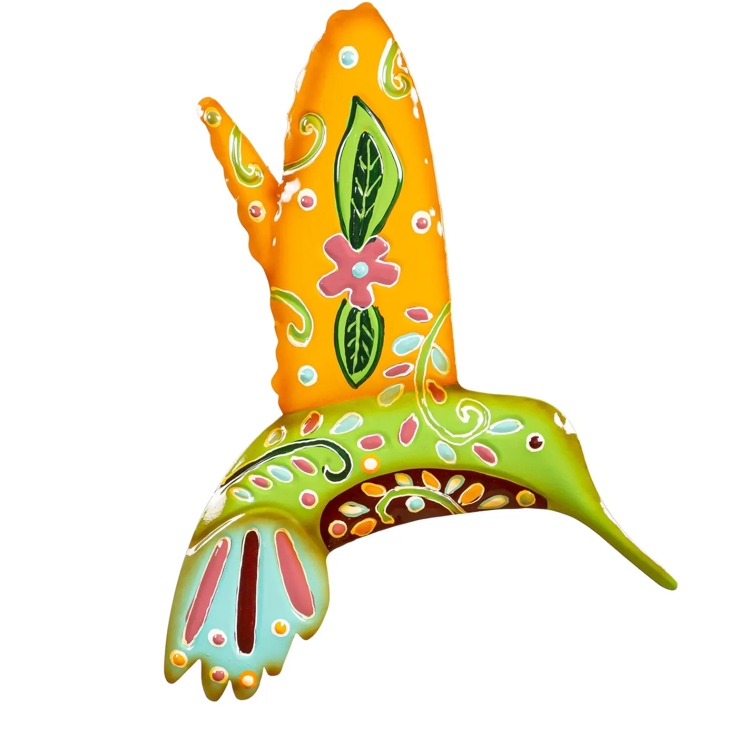 Plow & Hearth Wall Art>Indoor/Outdoor Talavera Hummingbird Wall Art