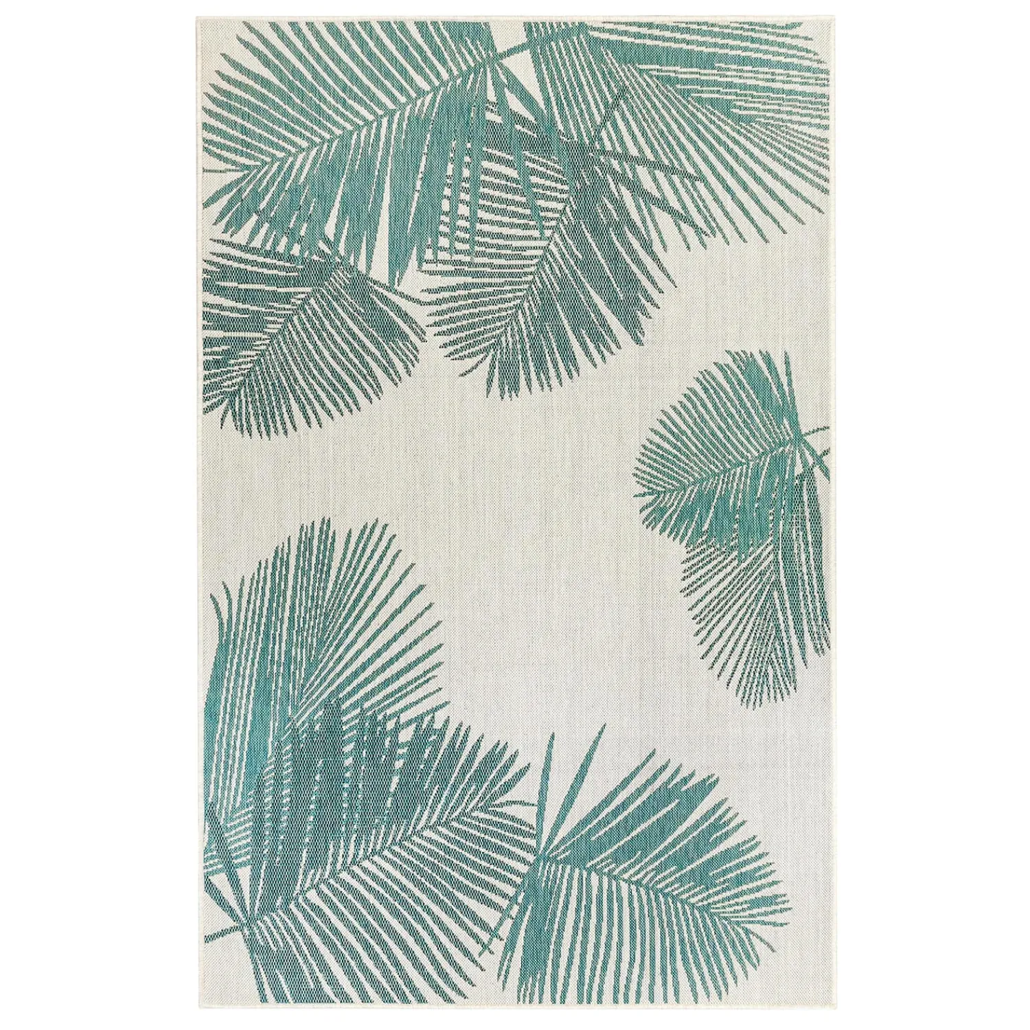 Plow & Hearth Area Rugs>Indoor/Outdoor Textured Palms Polypropylene Rug, 39" x 59"