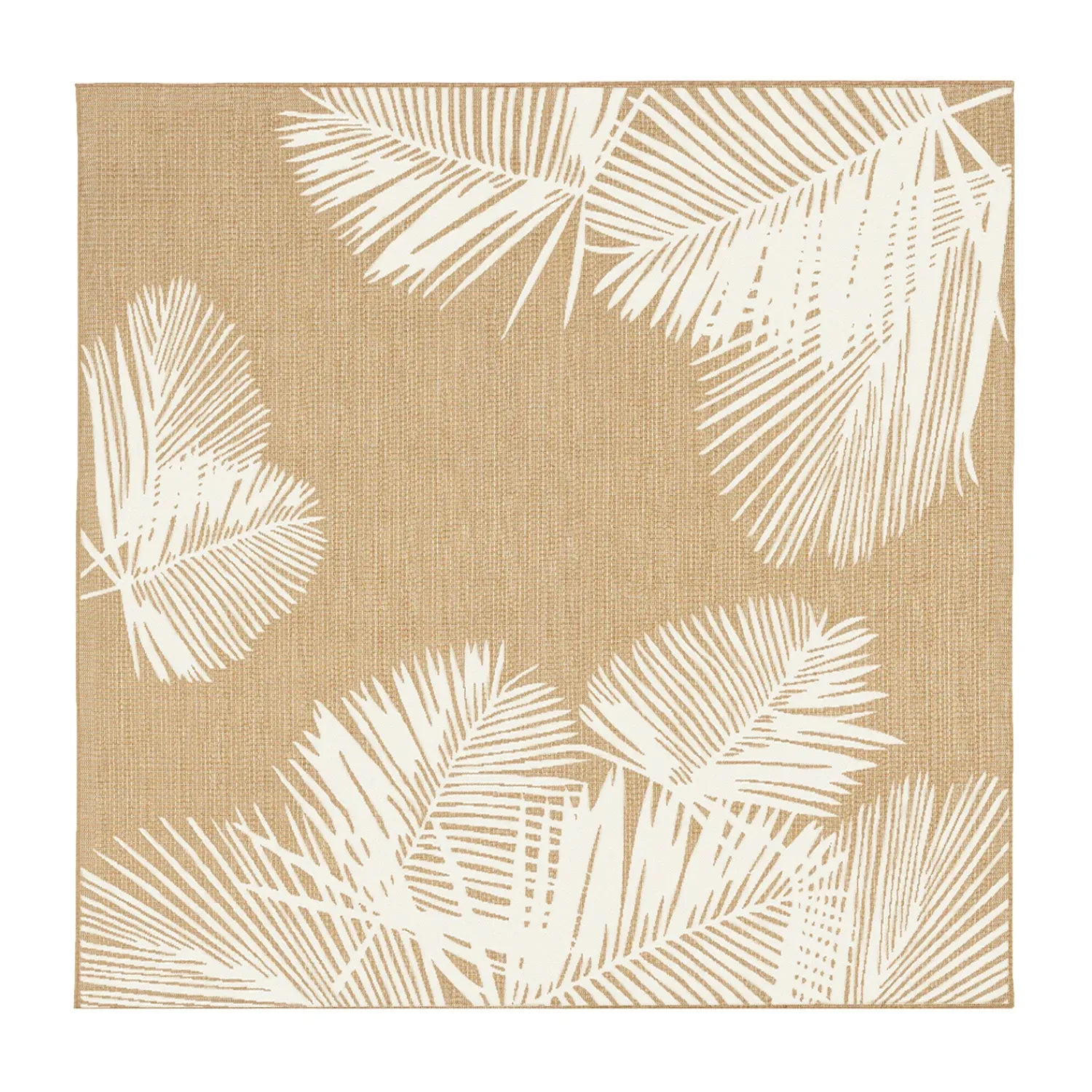 Plow & Hearth Area Rugs>Indoor/Outdoor Textured Palms Polypropylene Rug, 4'10" x 7'6"