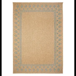 Plow & Hearth Area Rugs>Indoor/Outdoor Toulouse Block Print Rug, 6'6" x 9'4"