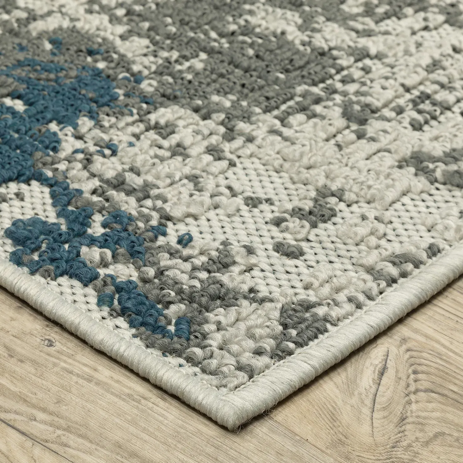 Plow & Hearth Area Rugs>Indoor/Outdoor York Modern Polypropylene Rug, 6'7" x 9'2" Beige