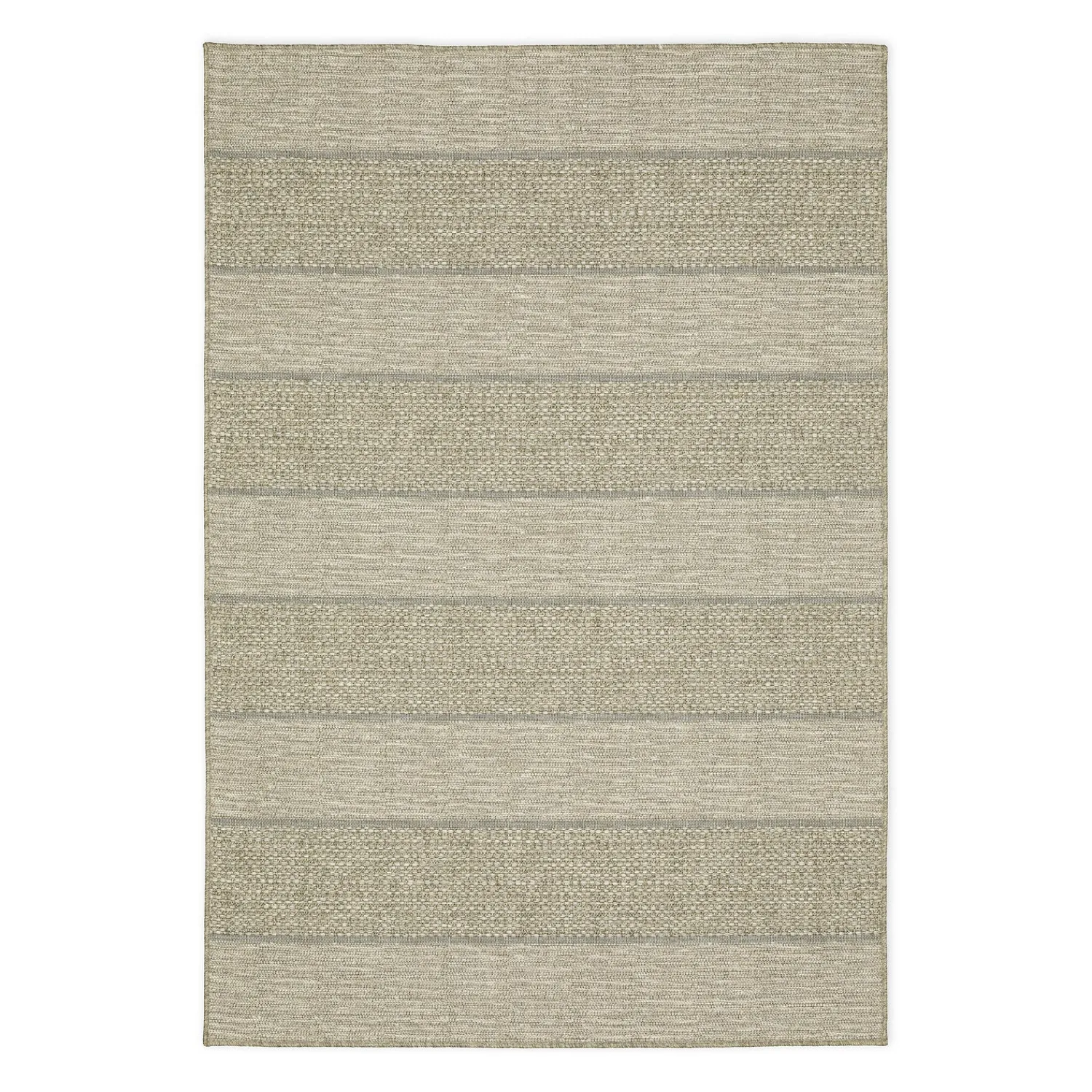 Plow & Hearth Area Rugs>Indoor/Outdoor Yucatan Striped Polypropylene Rug, 6'7" x 9'2"