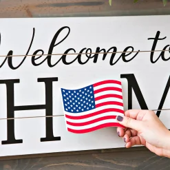 Plow & Hearth Wall Art>Interchangeable Wooden Welcome Sign