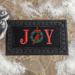 Plow & Hearth Interchangeable Mats>Joy to the World Wreath Sassafras Switch Mat