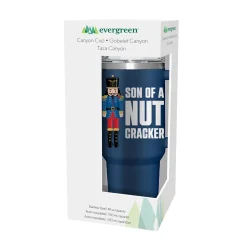 Plow & Hearth Travel Cups>Joyful Traditions Tumbler Stainless-Steel Canyon Cup w/ Straw, Son Of A Nutcracker, 40oz, Gift Box