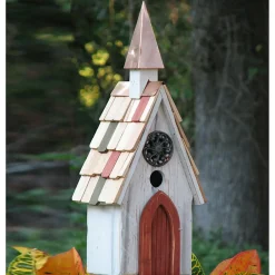 Plow & Hearth Birdhouses>Jubilee A-Line Birdhouse with Copper Steeple