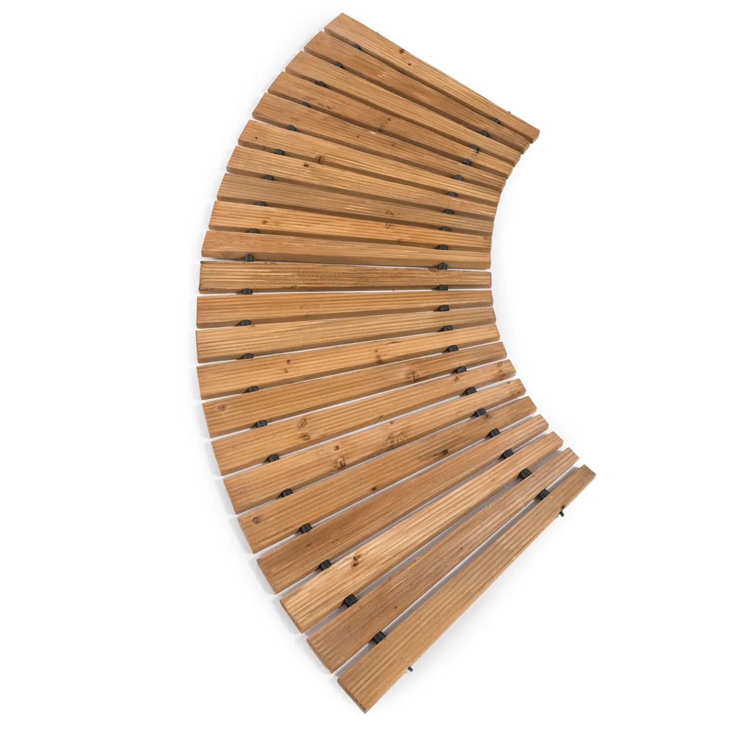 Plow & Hearth Garden Fencing & Edging|Pathways & Stepping Stones>4'L Roll-Out Curved Hardwood Pathway
