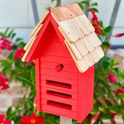 Plow & Hearth Wildlife Housing>Ladybug House with Mounting Pole