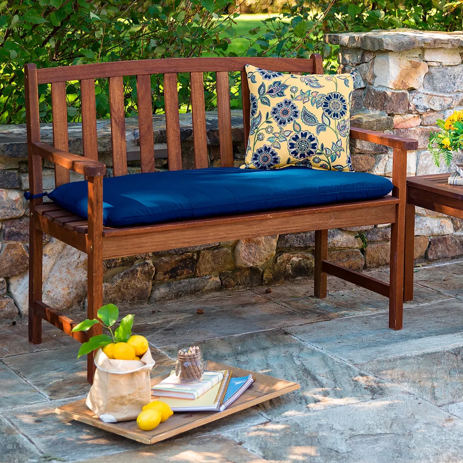 Plow & Hearth Outdoor Benches>Lancaster Eucalyptus Wood Bench Natural