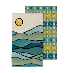 Plow & Hearth Kitchen Linens>Landscape Gesture Quick Dry Kitchen Towel, 18" x 30"