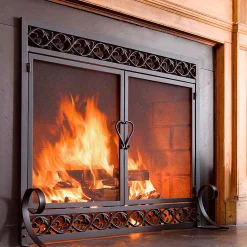 Plow & Hearth Fireplace Screens With Doors><noscript><img width=