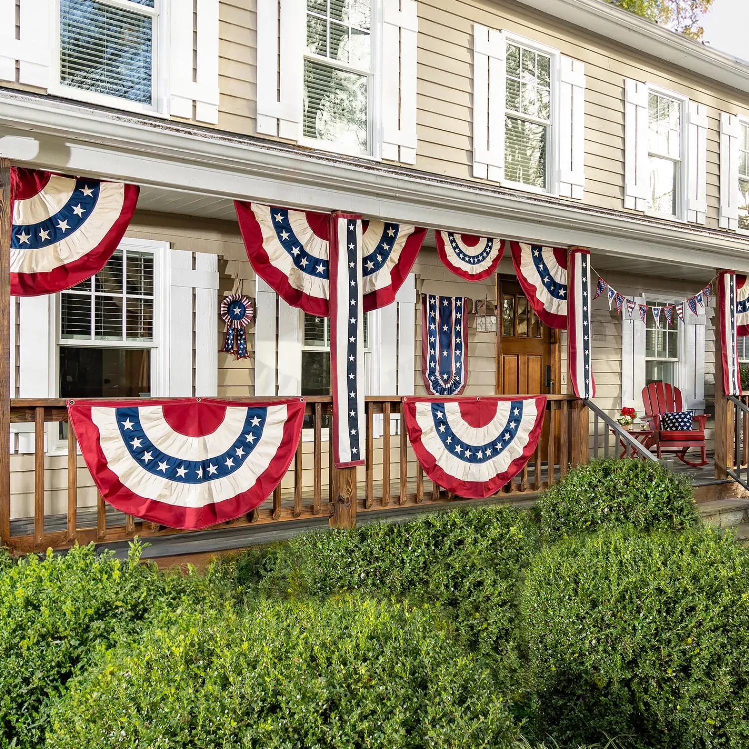 Plow & Hearth Bunting & Banners>Large Classic Cotton Bunting