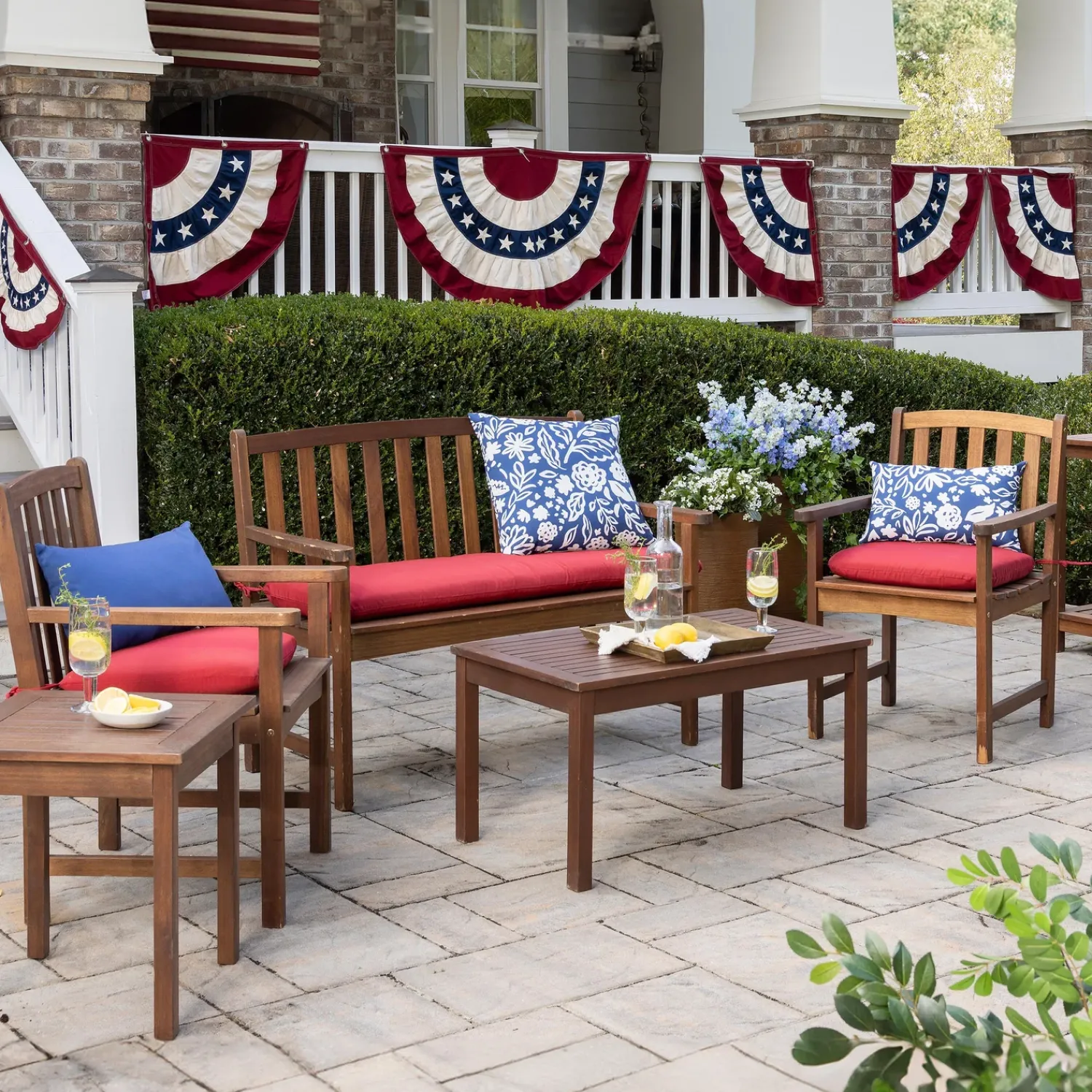 Plow & Hearth Bunting & Banners>Large Classic Cotton Bunting