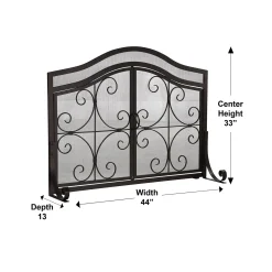 Plow & Hearth Fireplace Screens With Doors><noscript><img width=