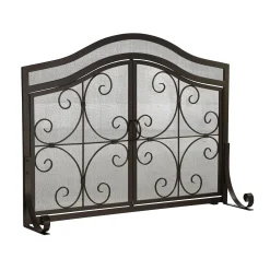 Plow & Hearth Fireplace Screens With Doors><noscript><img width=