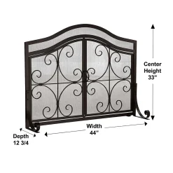 Plow & Hearth Fireplace Screens With Doors><noscript><img width=